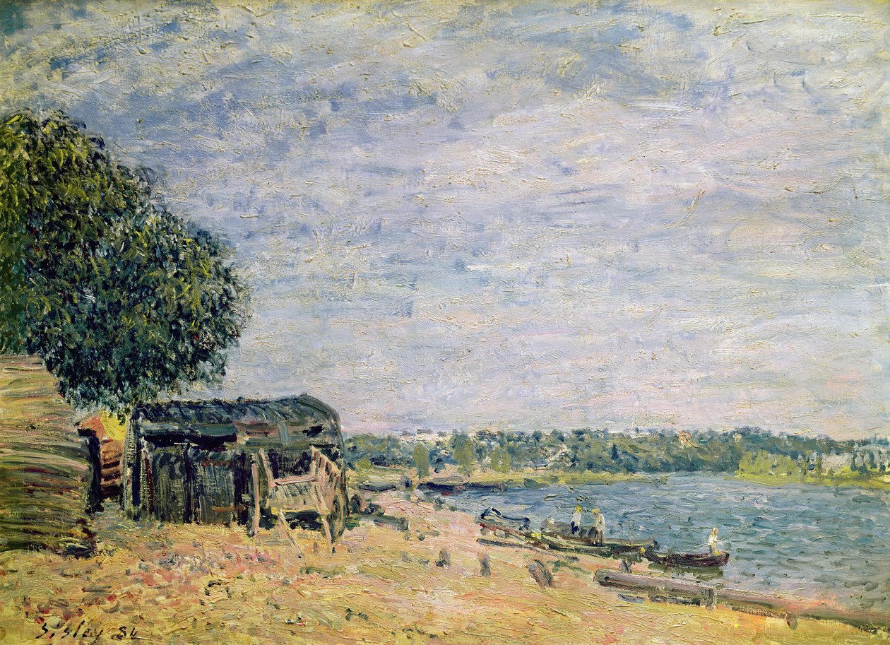 Landskapet i Saint-Mammes, 1884 av Alfred Sisley