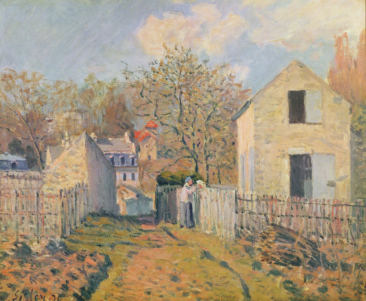 Grannbyn, 1872 av Alfred Sisley