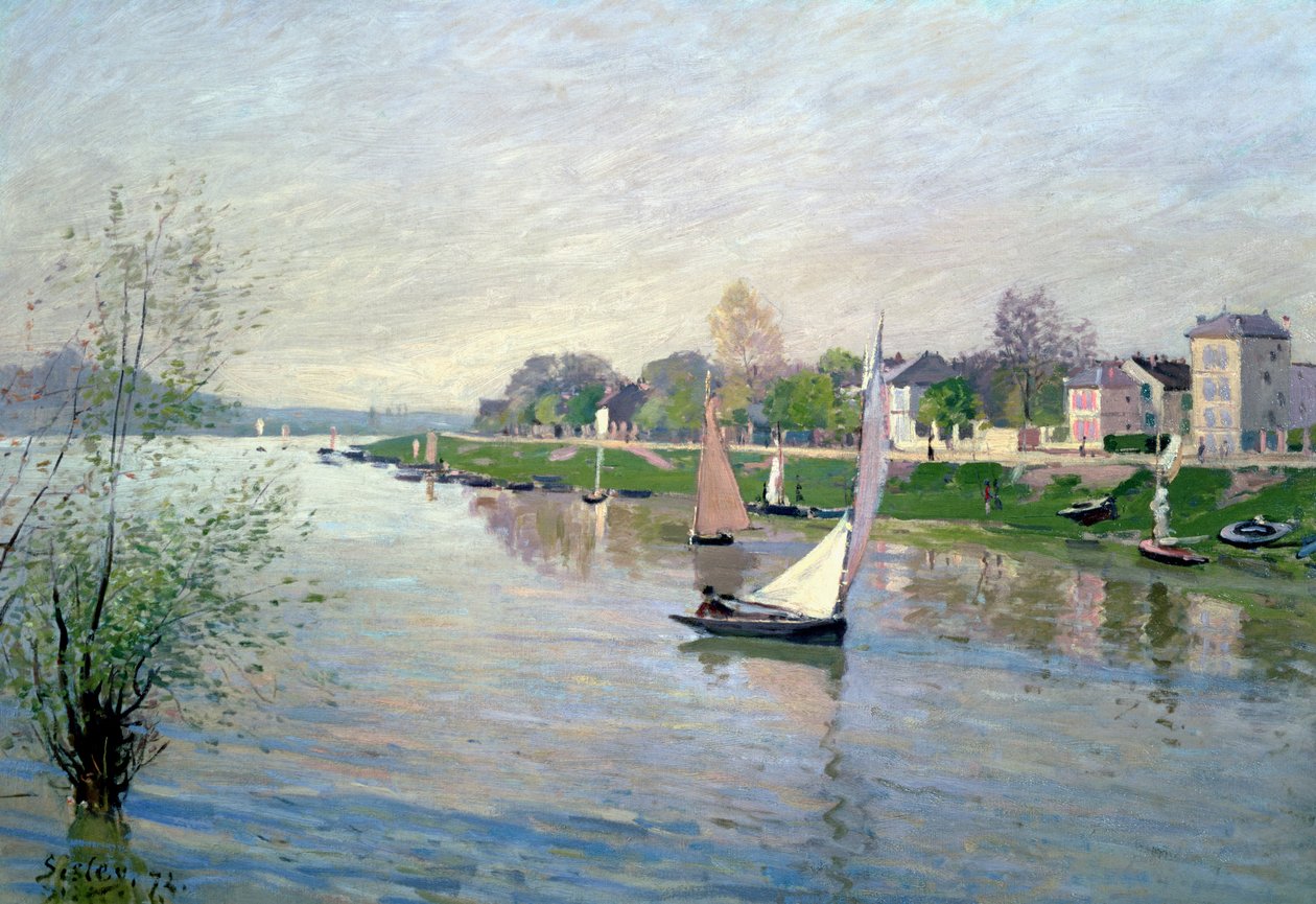 Seine i Argenteuil, 1872 av Alfred Sisley