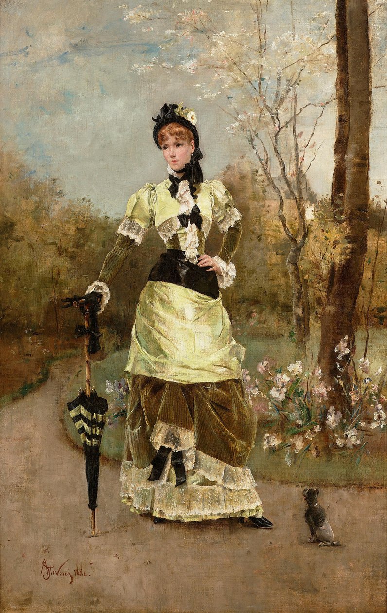 La Parisienne  av Alfred Emile Stevens
