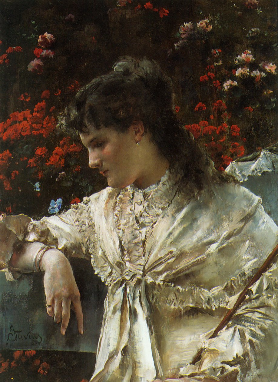 Rêverie av Alfred Emile Stevens