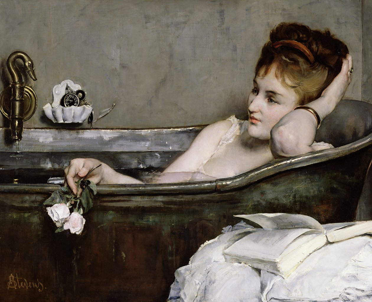 The Bath, ca 1867 av Alfred Emile Stevens