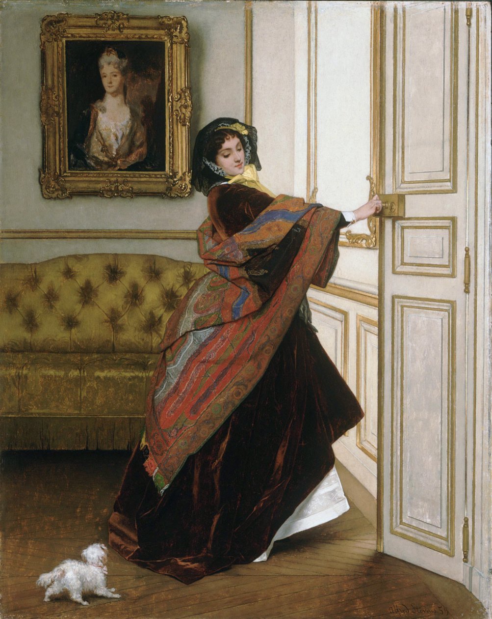 Will you go out with me, Fido av Alfred Emile Stevens
