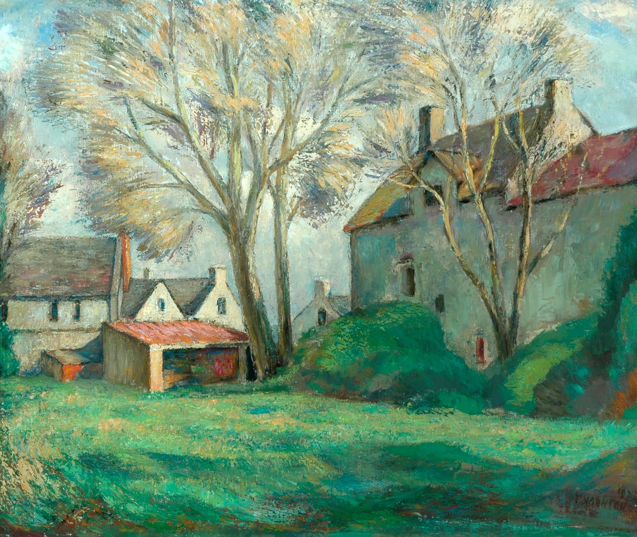 En gård i Cotswold, 1924 av Alfred Thornton