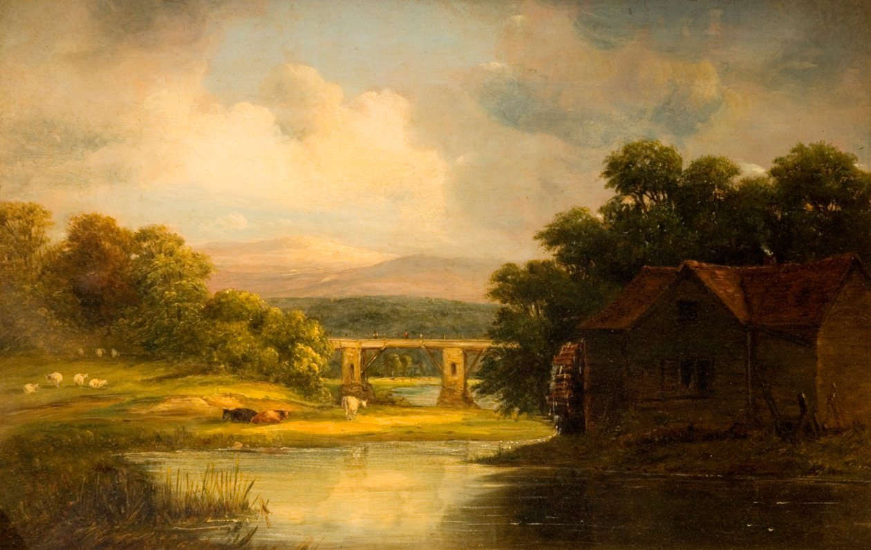The Old Mill, Bath, av Alfred Gomersal Vickers