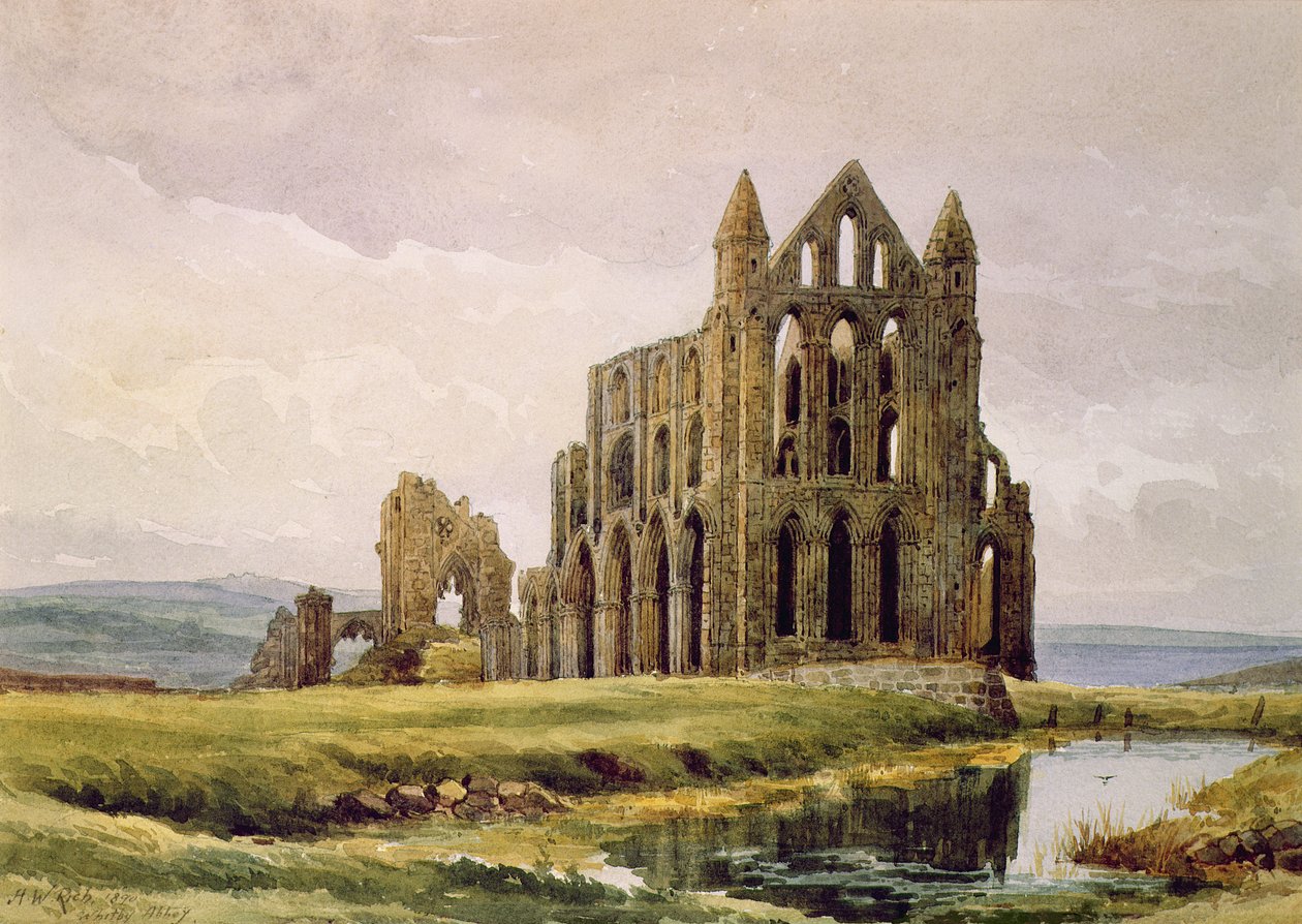Whitby Abbey av Alfred William Rich