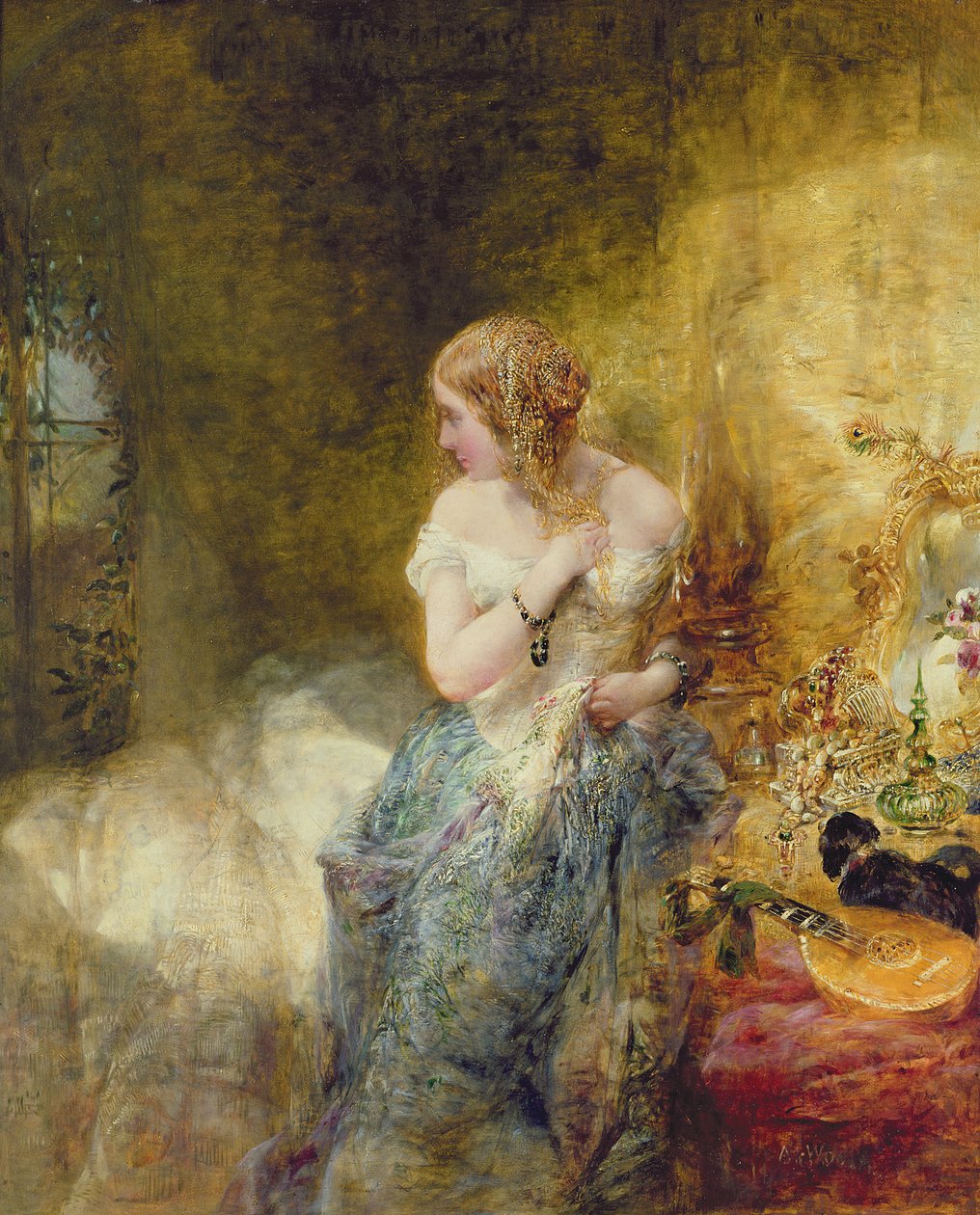 Boudoiren, 1860 av Alfred Woolmer