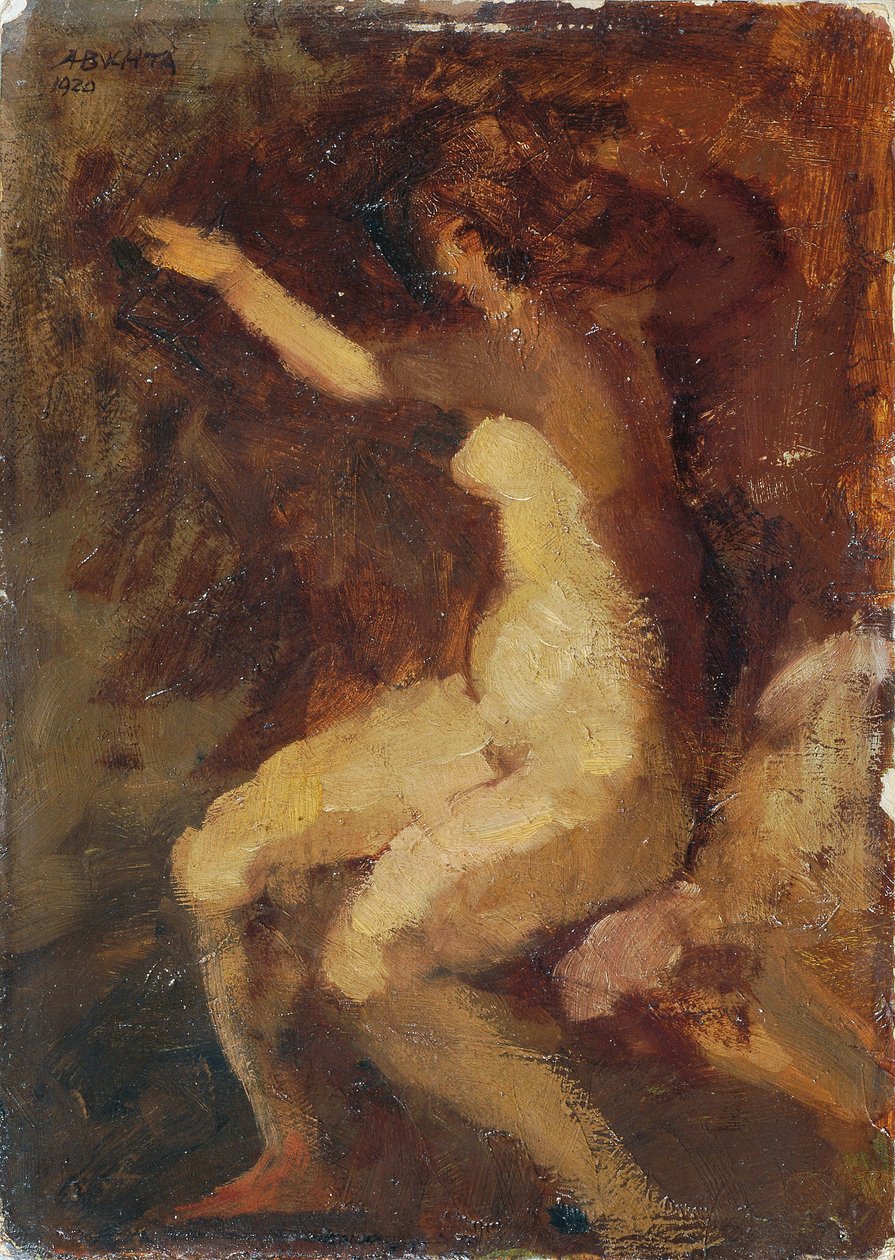 Aktstudie av Alfred Buchta