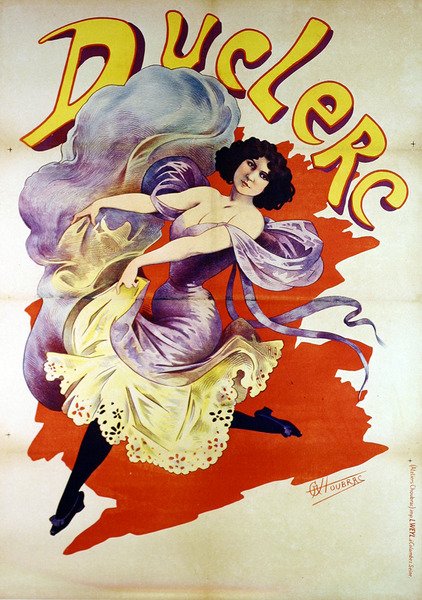 Duclerc-affisch (lito i färg) av Alfred Choubrac