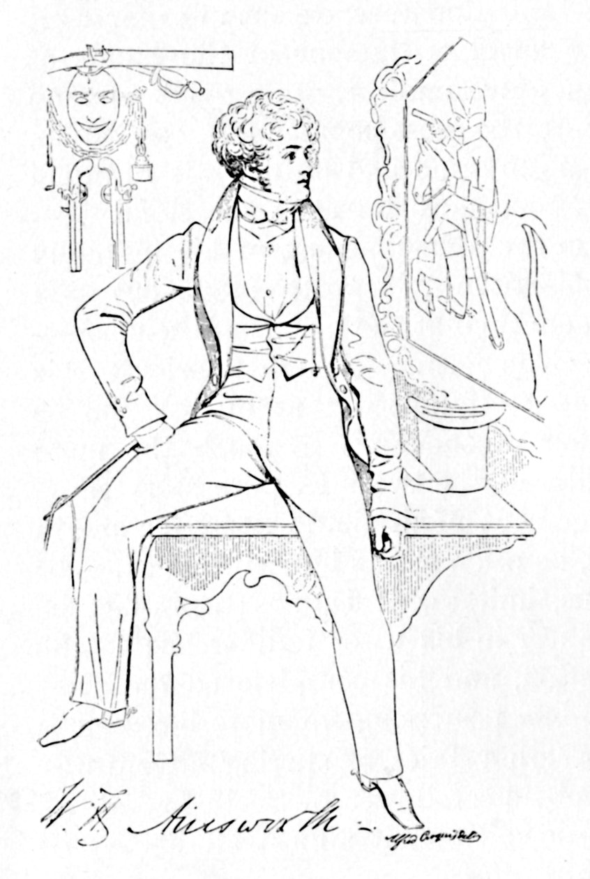William Harrison Ainsworth, c1835, 1904 av Alfred Crowquill
