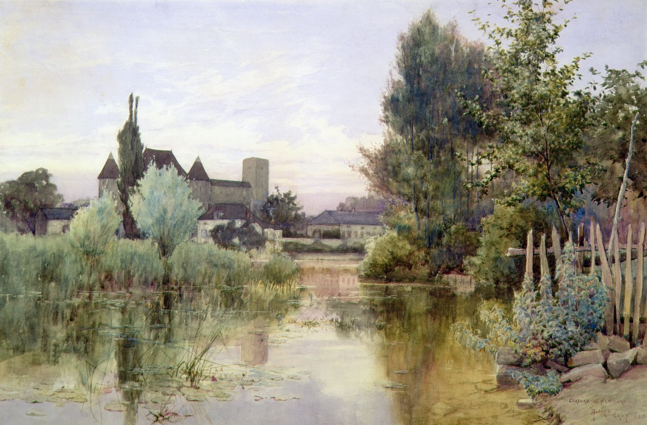 Chateau de Nemours av Alfred East