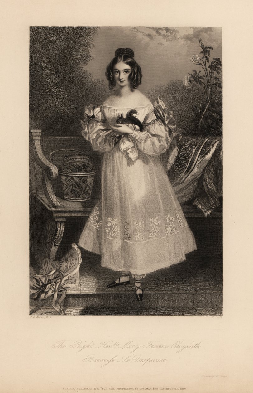 Mary Frances Elizabeth Stapleton av Alfred Edward (after) Chalon