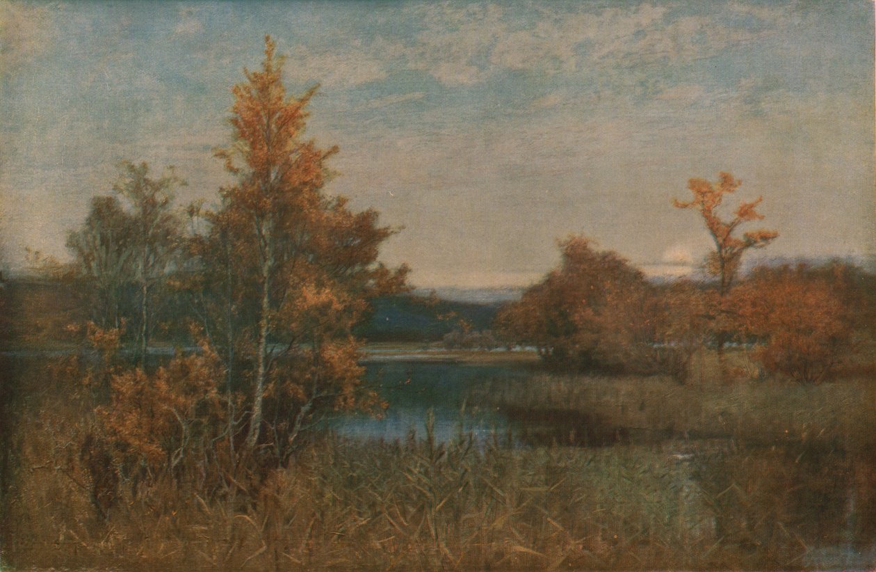 An Autumn Afterglow, 1886, c1930. av Alfred East