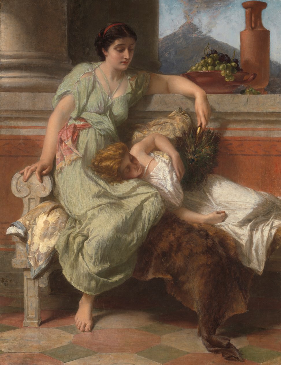 Pompeji, 79 e.Kr av Alfred Elmore