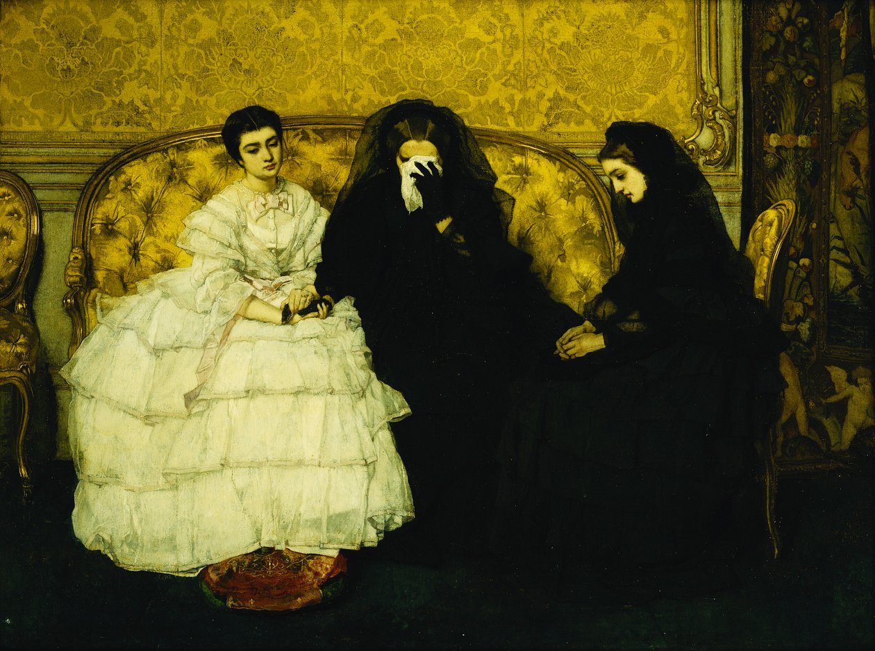 Trösten, 1857 av Alfred Emile Stevens