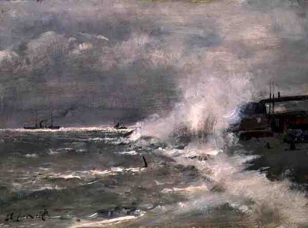 Le Havre av Alfred Emile Stevens