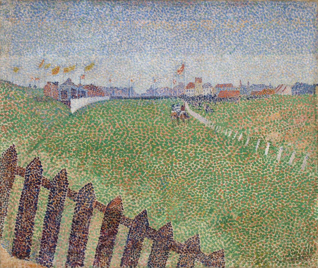 The Wellington Racecourse i Duggregn (Ostende) av Alfred Finch