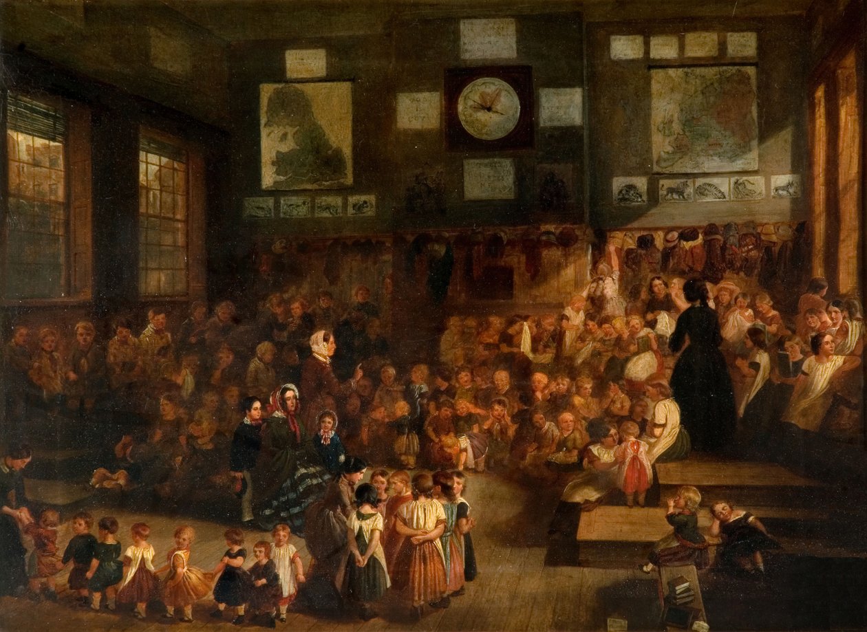 Ann Street School, Birmingham, 1855. av Alfred H. Green