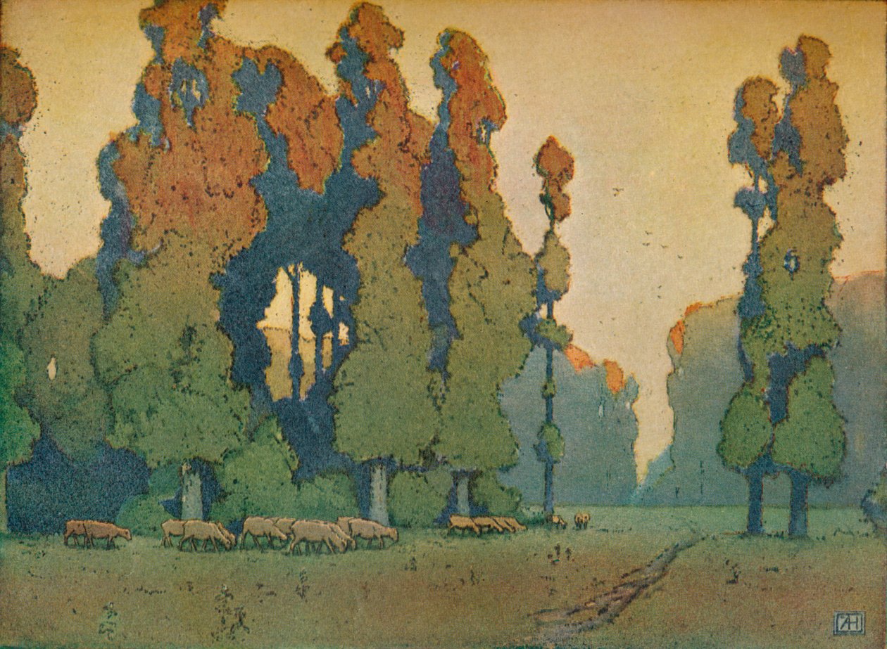 Glade, c1910 av Alfred Hartley