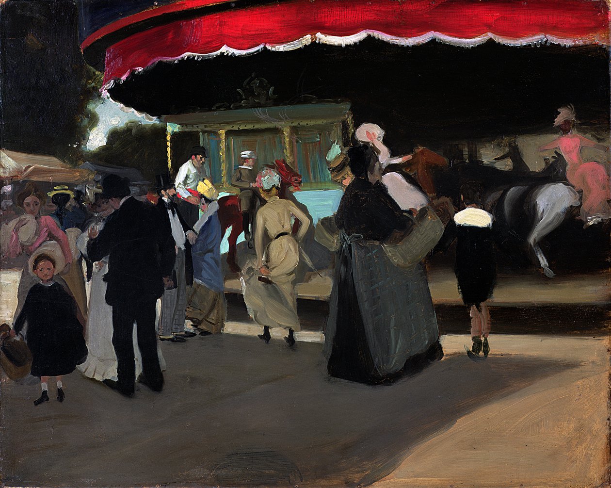 Karusell, ca 1904 (olja på kartong) av Alfred Henry Maurer