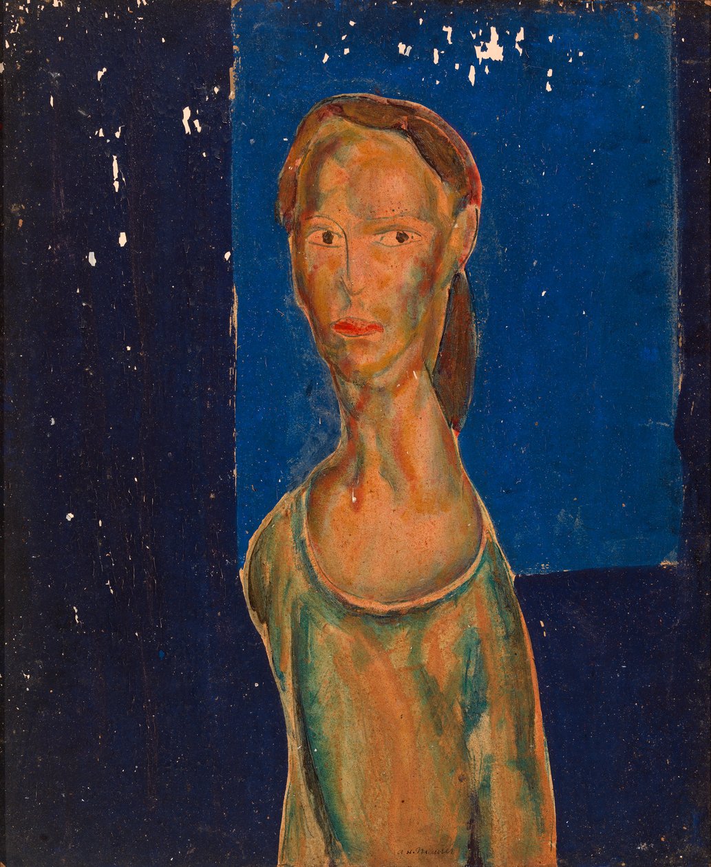 Porträtt av en kvinna, 1920-1925. av Alfred Henry Maurer