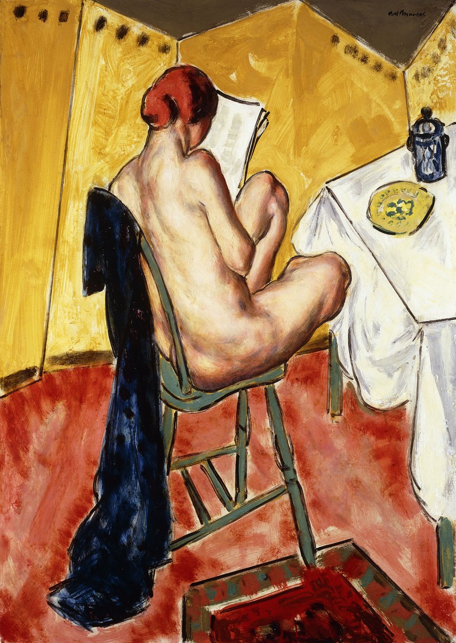 Den gula skärmen, av Alfred Henry Maurer