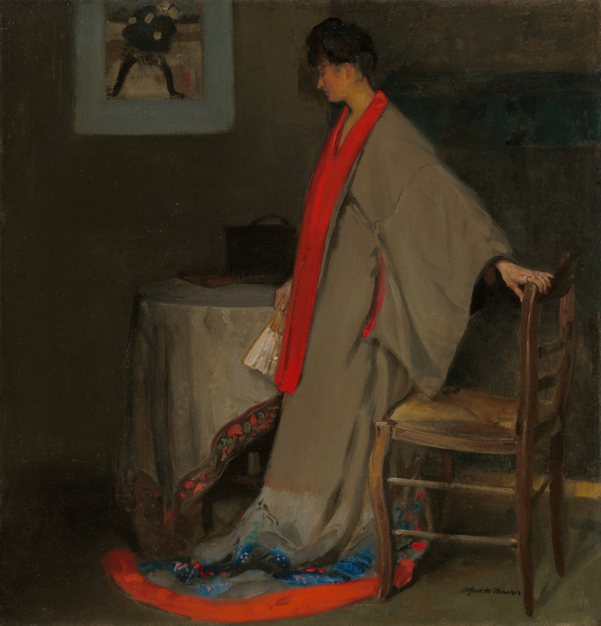 Ung kvinna i Kimono, ca. 1901. av Alfred Henry Maurer