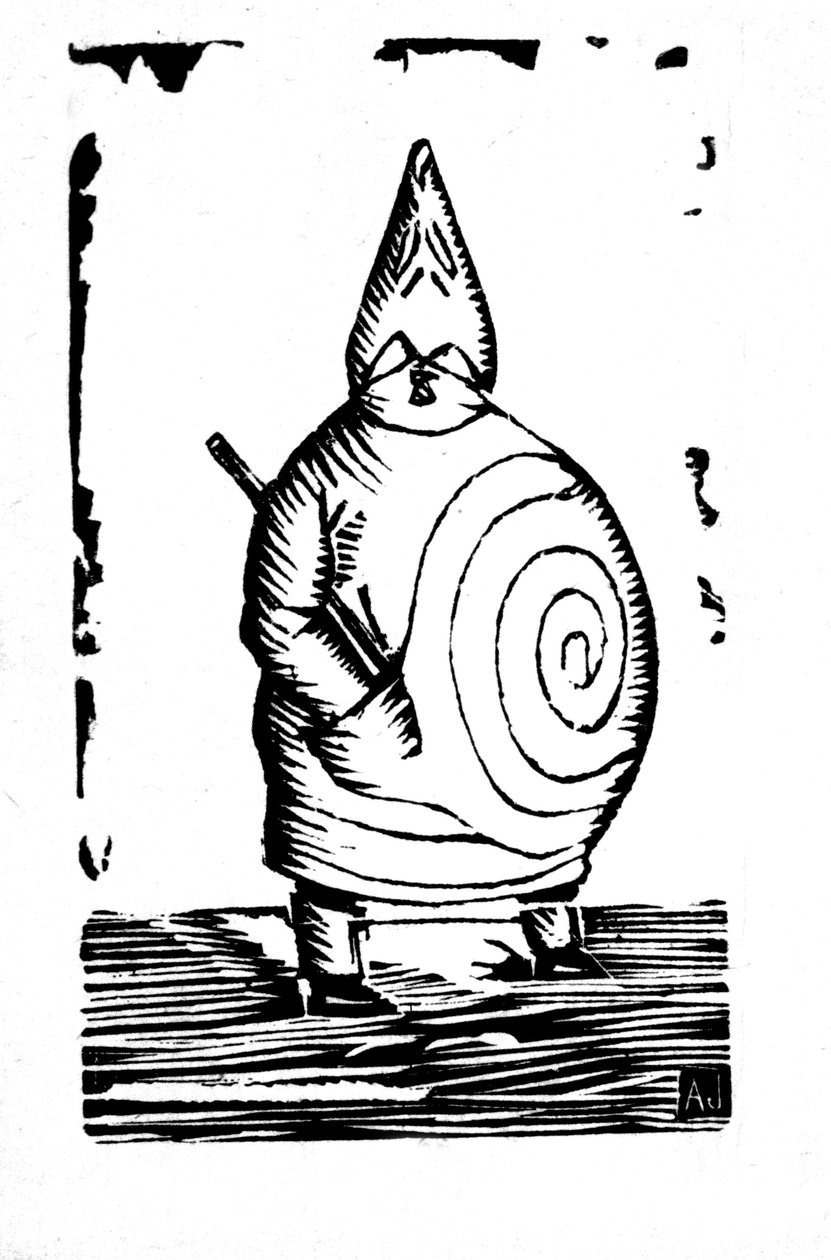 Fader Ubu, slutet av 1800-talet (trästick) av Alfred Jarry