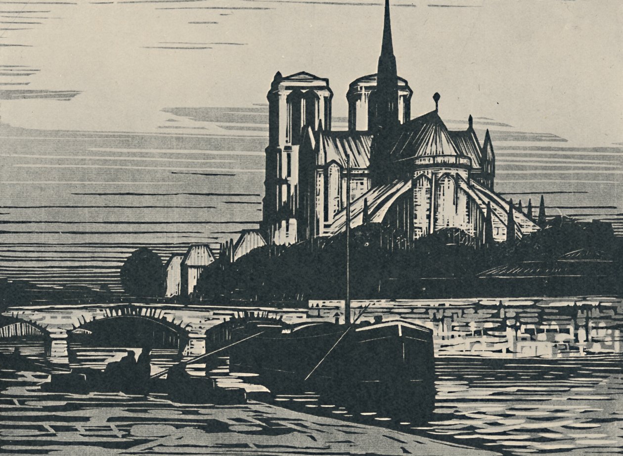 "Notre Dame de Paris", 1919 av Alfred Latour