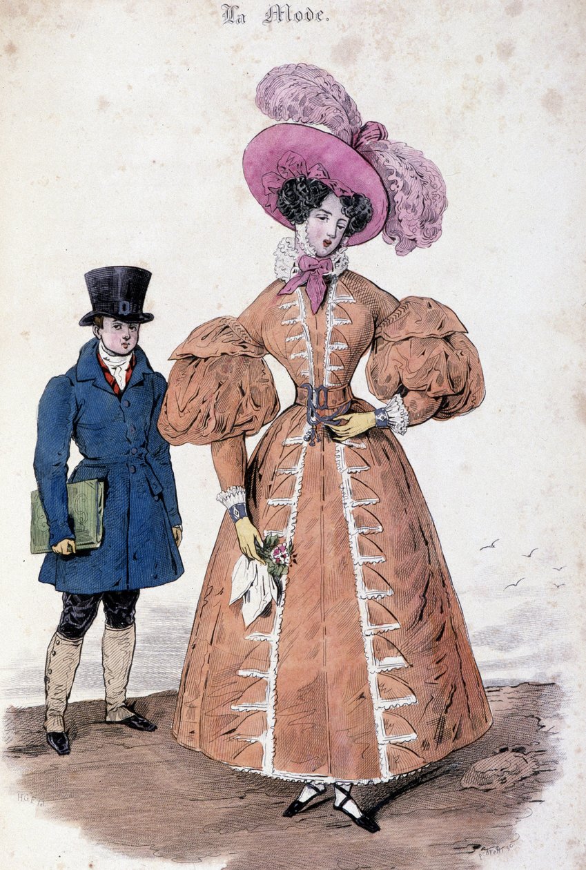 Herr- och feminint mode av Alfred Leon Lemercier