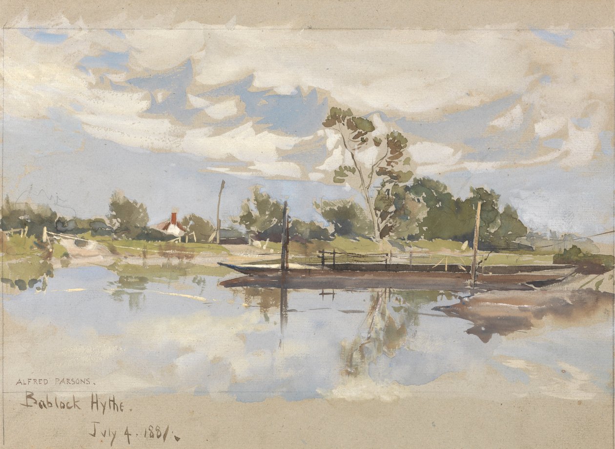 Bablock Hythe, nära Oxford av Alfred Parsons