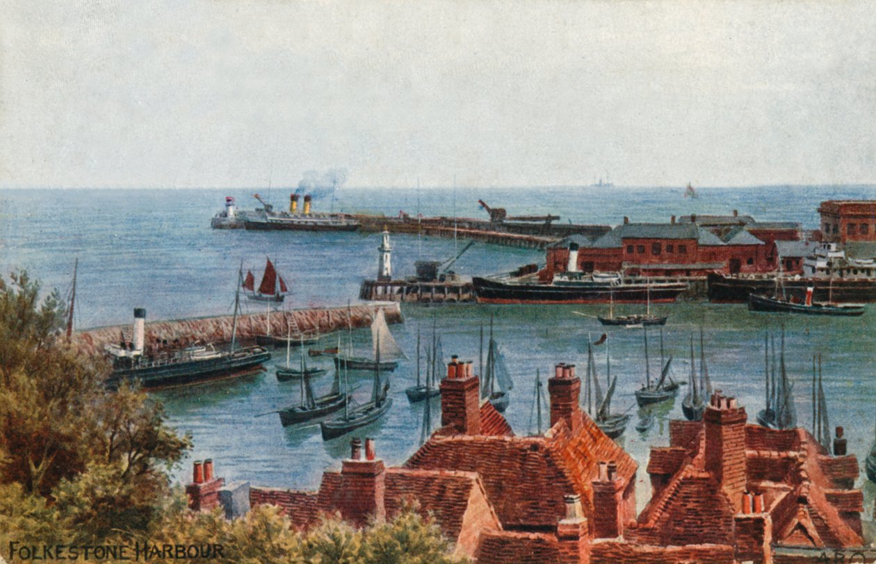 Folkestone hamn av Alfred Robert Quinton