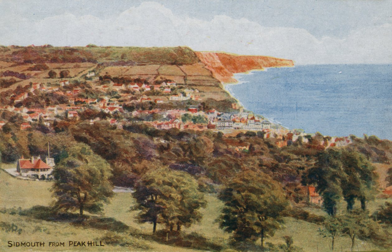 Sidmouth från Peak Hill av Alfred Robert Quinton