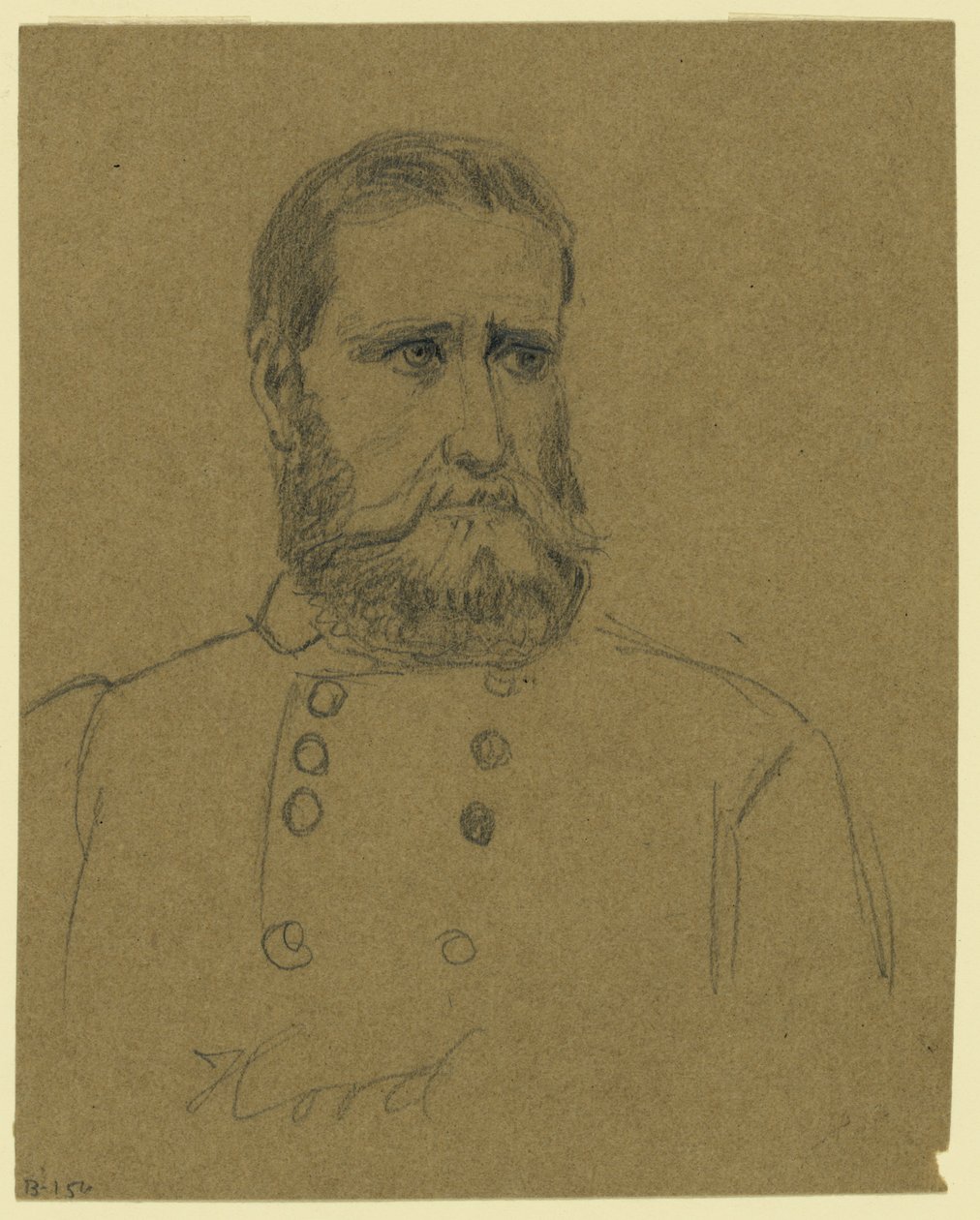 Konfedererade general John Bell Hood av Alfred Rudolph Waud