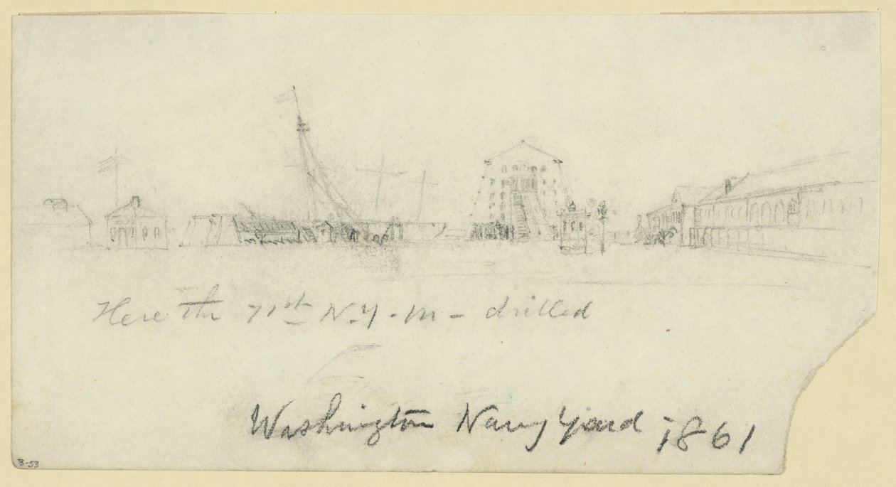 Washington Navy Yard av Alfred Rudolph Waud