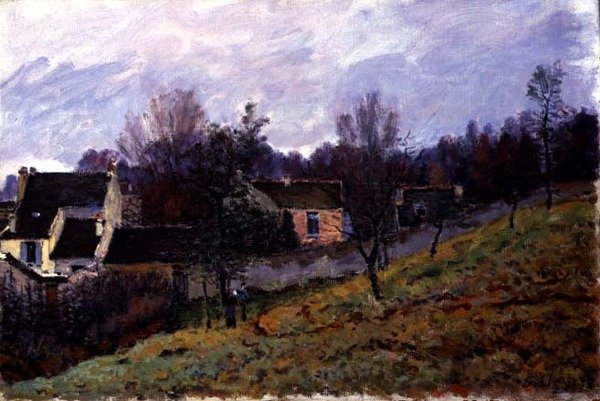 Höst på Louveciennes av Alfred Sisley