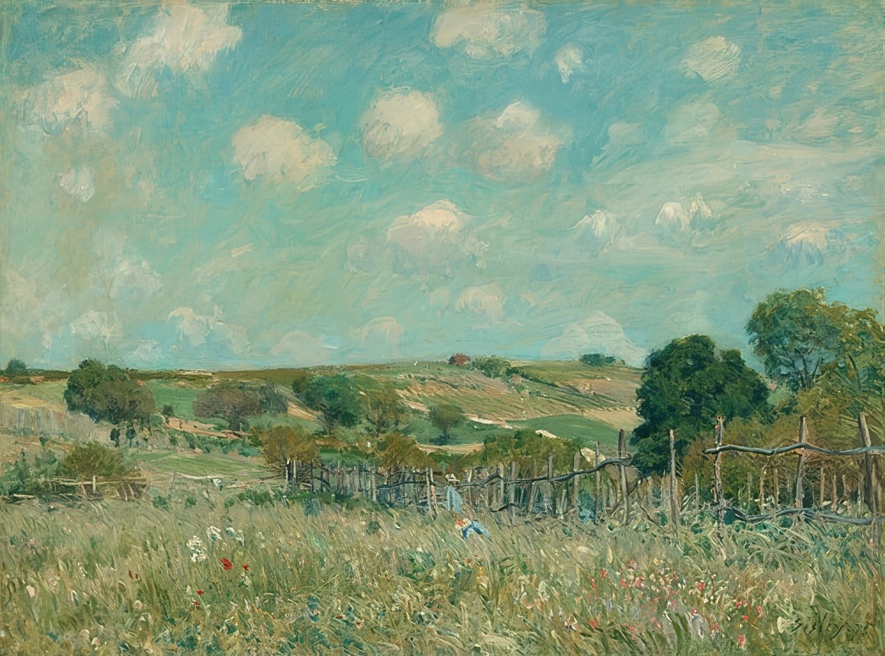 Ängen. 1875 av Alfred Sisley