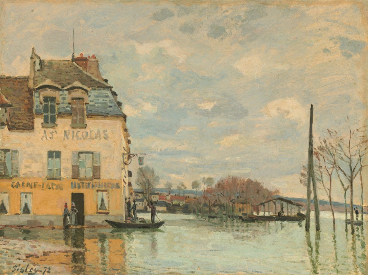 Översvämning vid Port-Marly, 1872. av Alfred Sisley