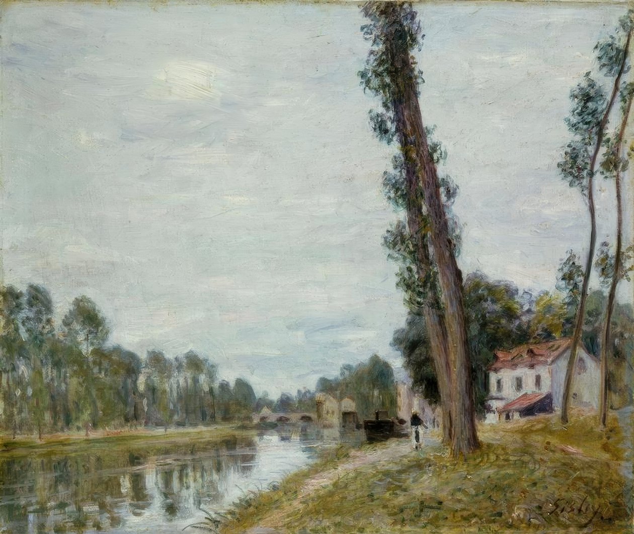 Flodlandskap av Alfred Sisley
