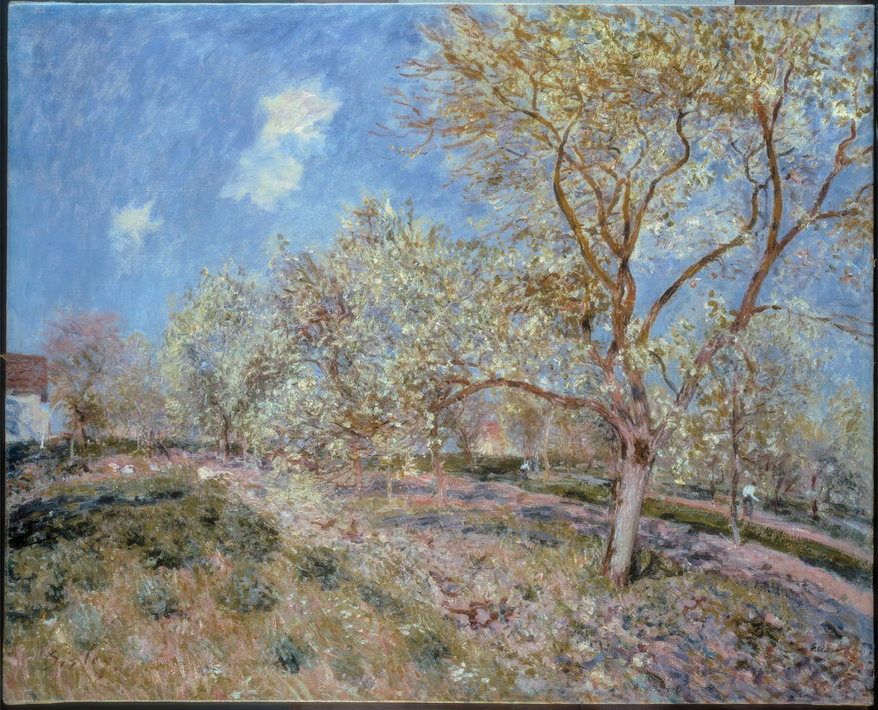 Våren i Veneux av Alfred Sisley