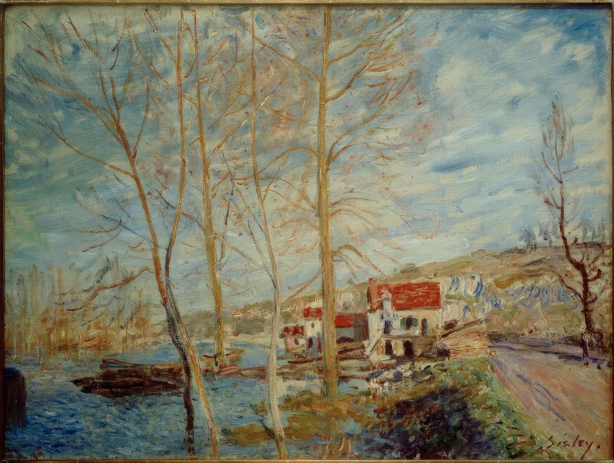 Översvämningen vid Moret av Alfred Sisley