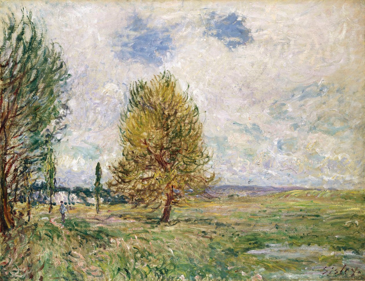 Slätten i Veneux-Nadon, 1881 av Alfred Sisley