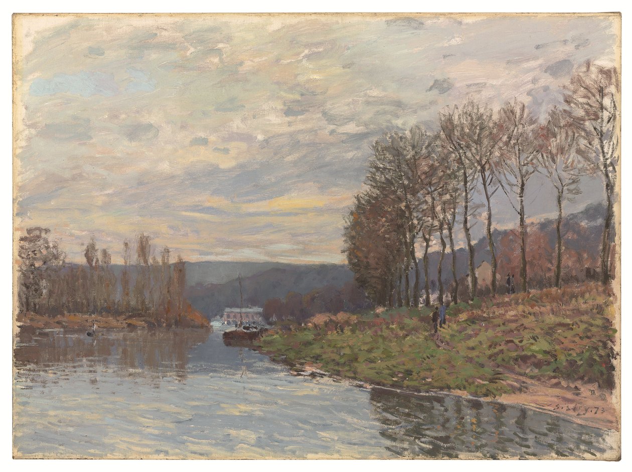 Seinen vid Bougival av Alfred Sisley