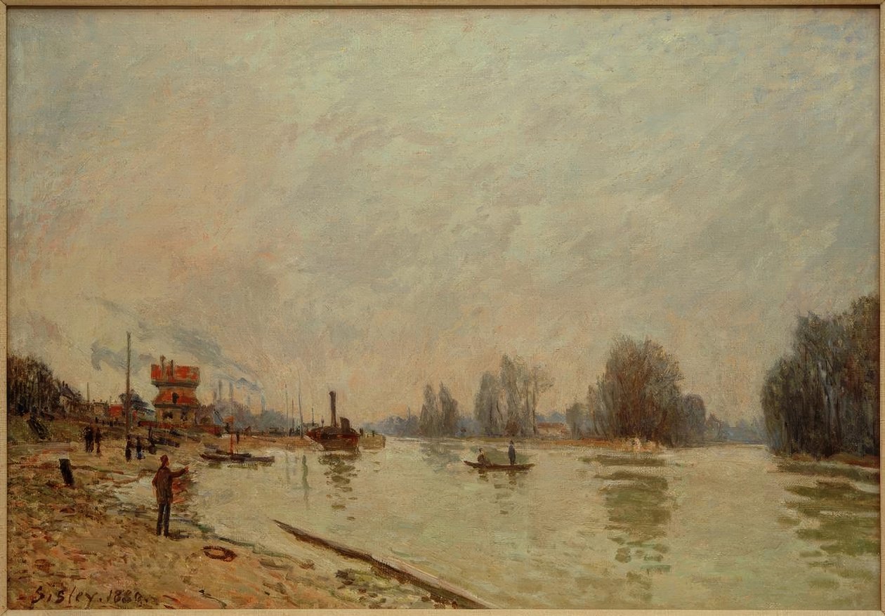 Seinen vid Suresnes av Alfred Sisley