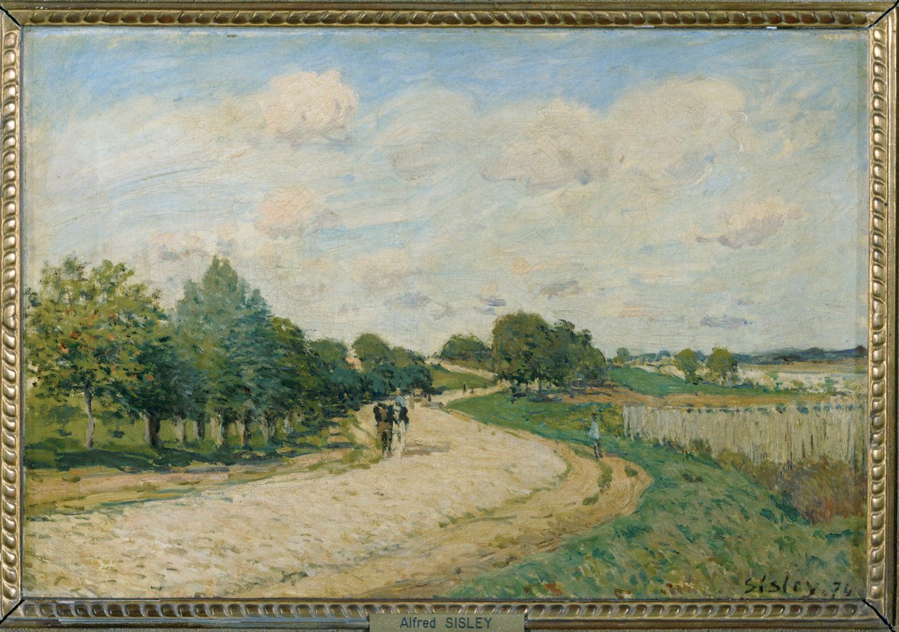 Vägen till Mantes ... av Alfred Sisley