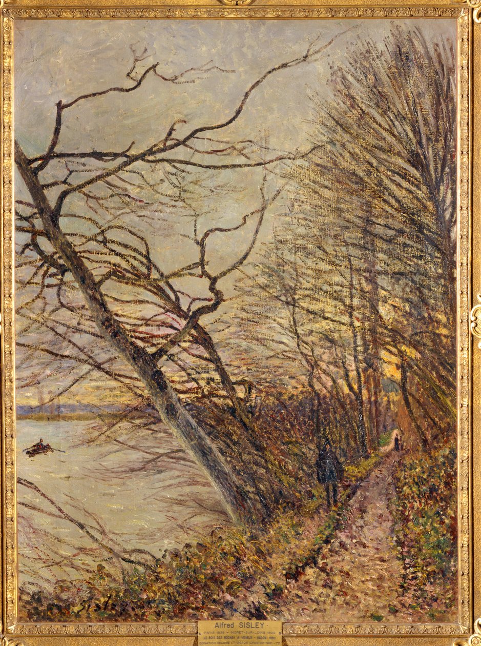 Le Bois des Roches, Veneux-Nadon... av Alfred Sisley
