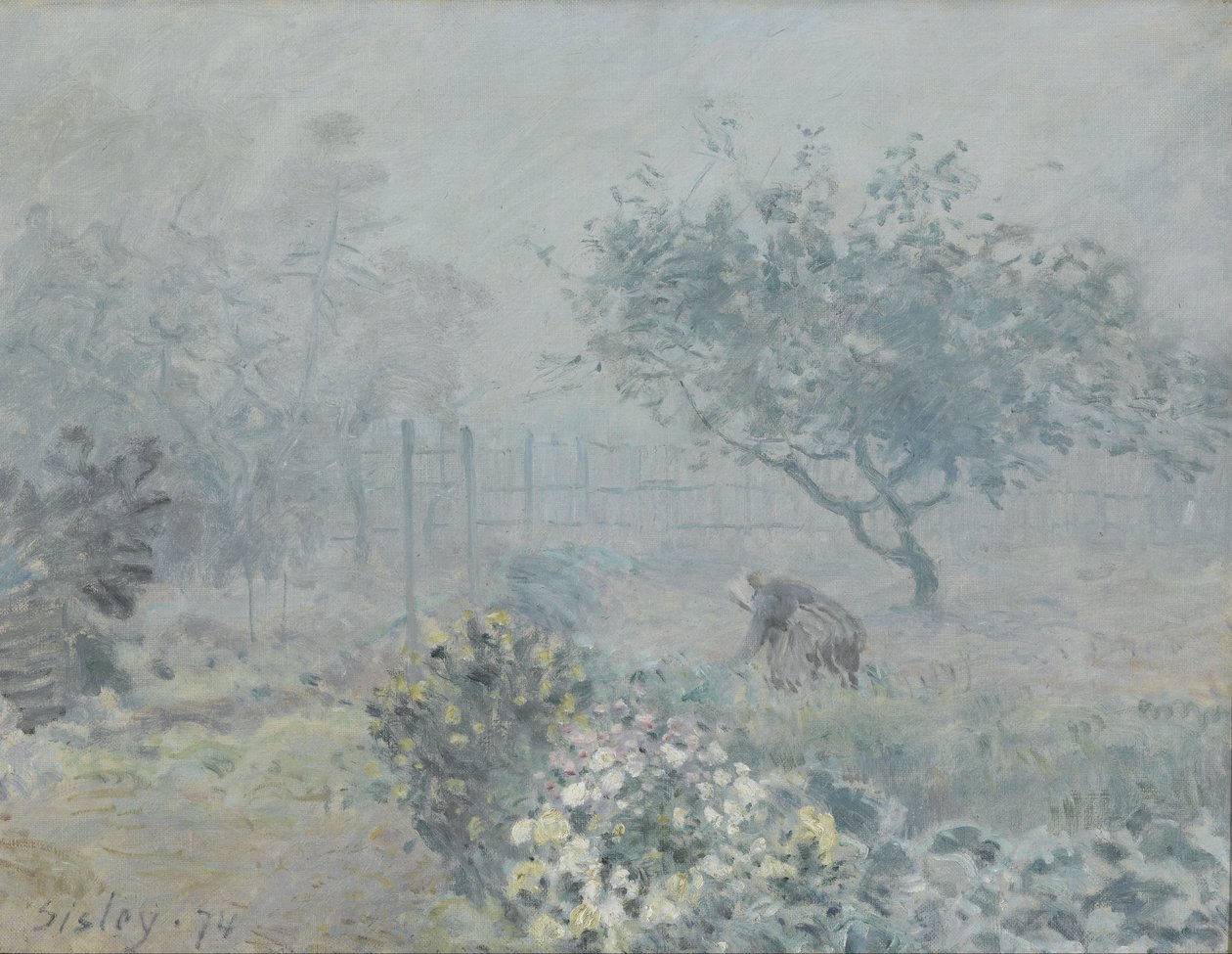 Le Brouillard, Voisins av Alfred Sisley