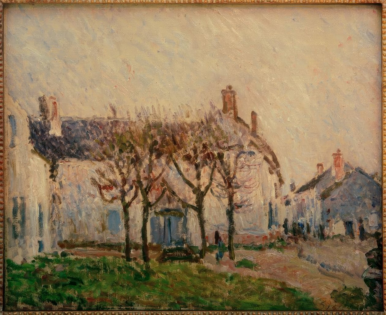 Gata i Moret-sur-Loing av Alfred Sisley