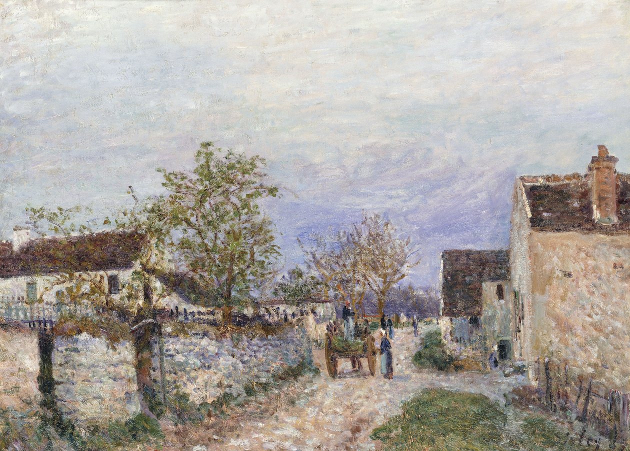 Gata i Veneux, 1883 av Alfred Sisley