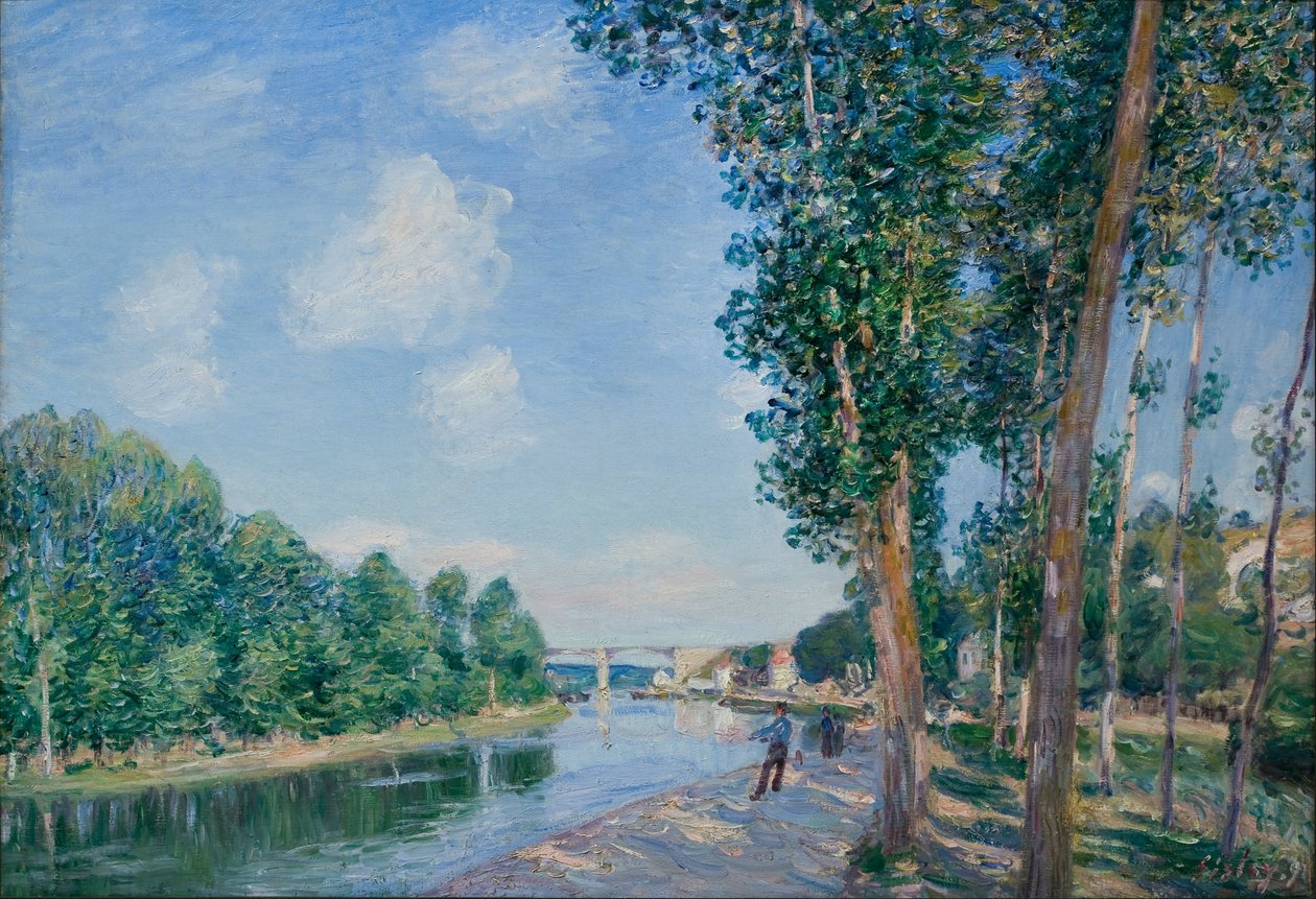 Saint-Mammès. Solsken i juni av Alfred Sisley